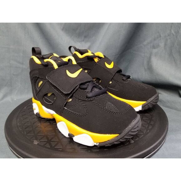Nike Diamond Turf 2 (PS) Sneakers Black Yellow Size 12c NEW in BOX! - Picture 10 of 11